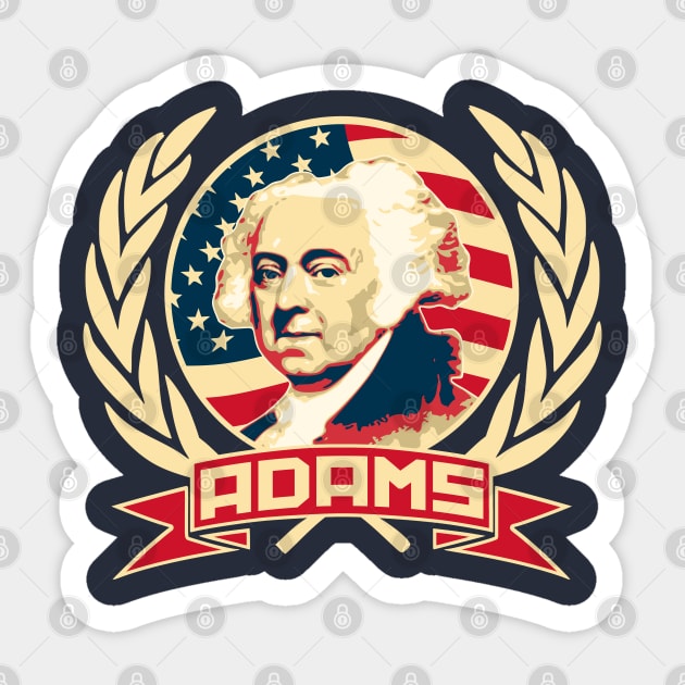 John Adams Propaganda Pop Art Sticker by Nerd_art